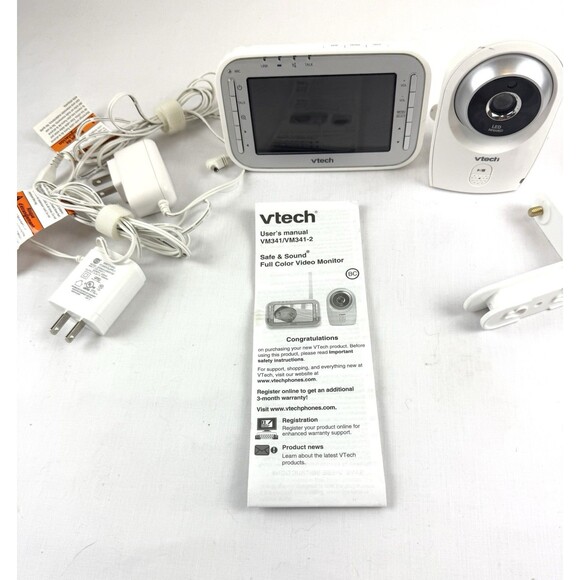 Vetch Baby Monitor Safe And Sound VM341 Video Monitor And Camera Tested - Picture 3 of 4